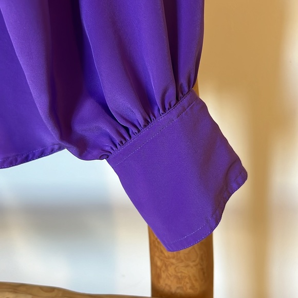 VINTAGE Purple Blouse - Picture 4 of 10